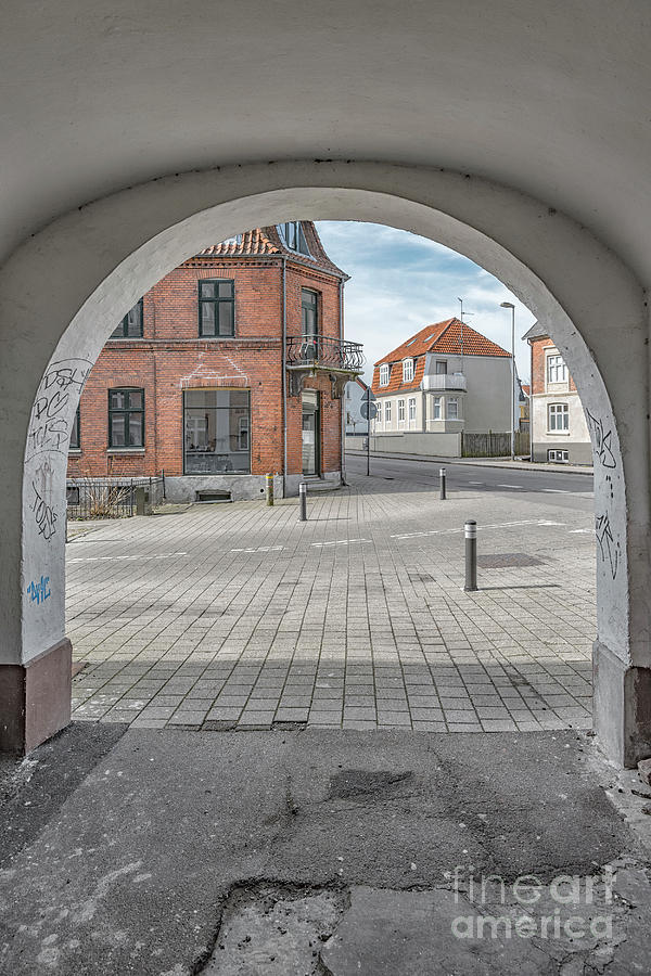 Architecture Photograph - Helsingor Street Scene by Antony McAulay