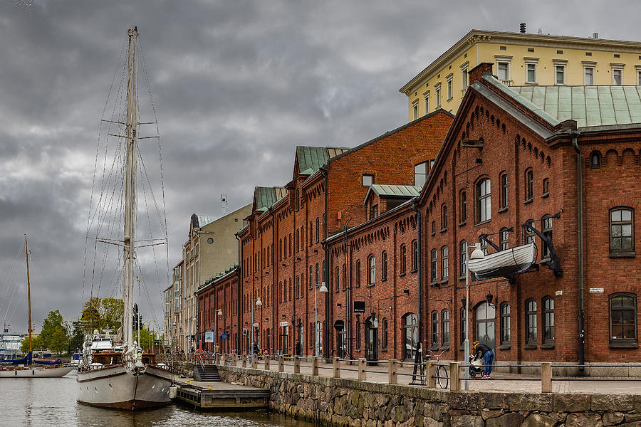 Architecture Mixed Media - Helsinki Harbor by Capt Gerry Hare