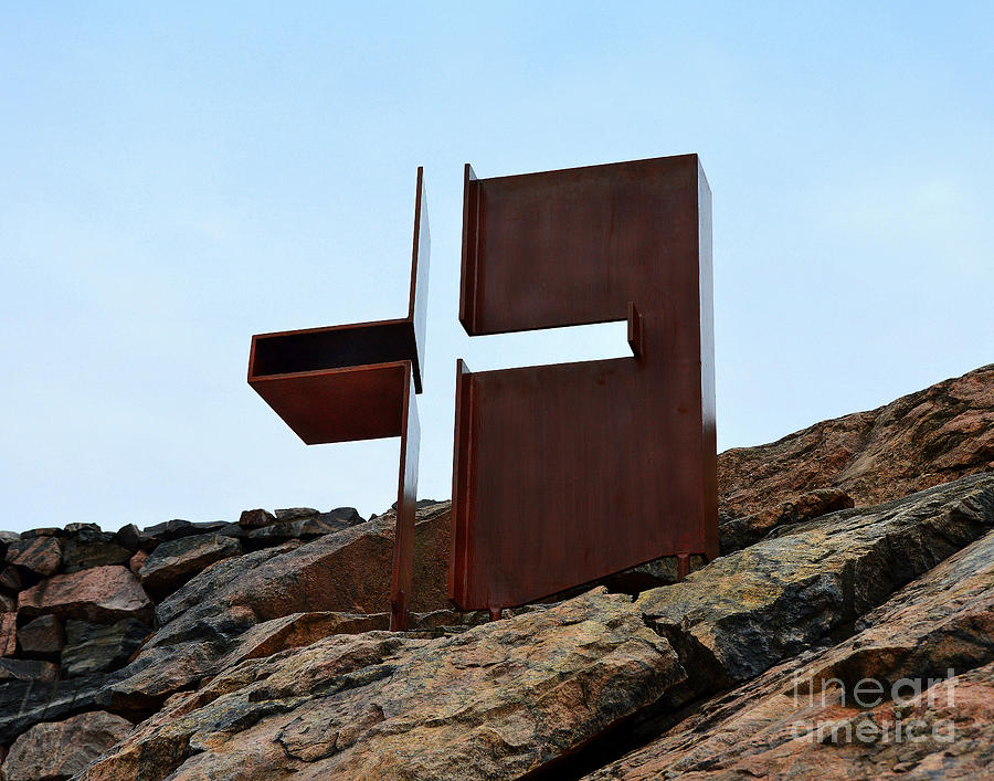 Helsinki Rock Church Cross Photograph by Catherine Sherman