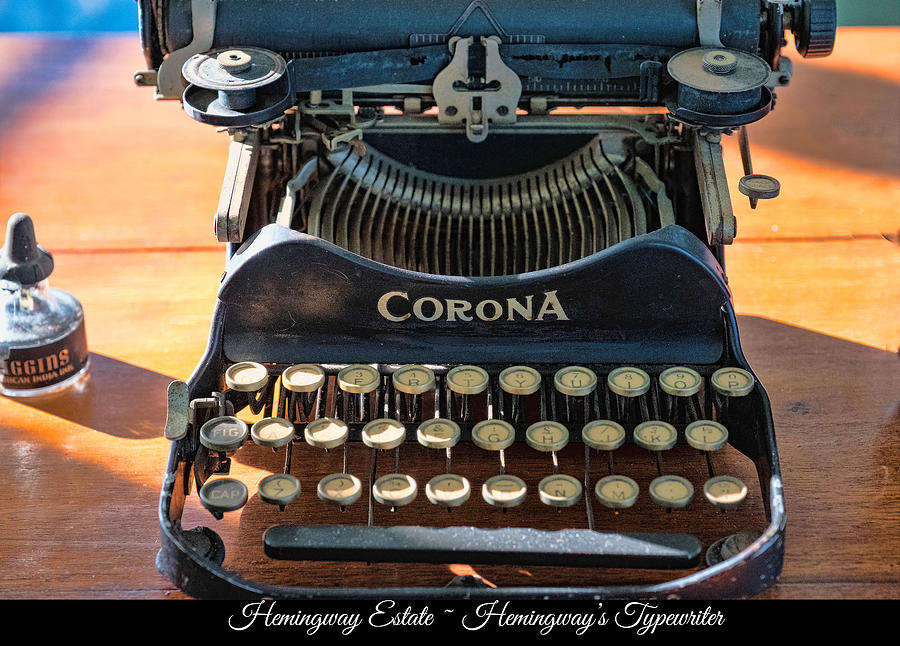 Hemingways Typewriter Photograph by Roberta Kayne