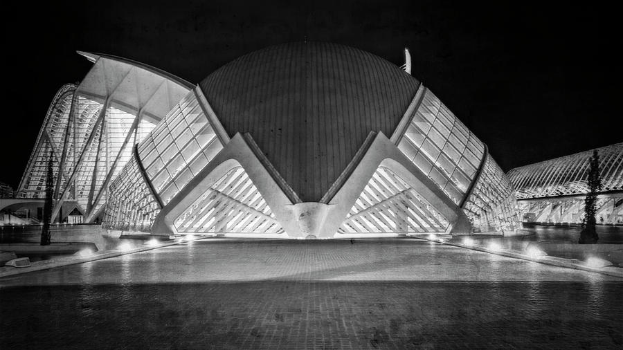 Architecture Photograph - Architecture Valencia Spain BW by Joan Carroll