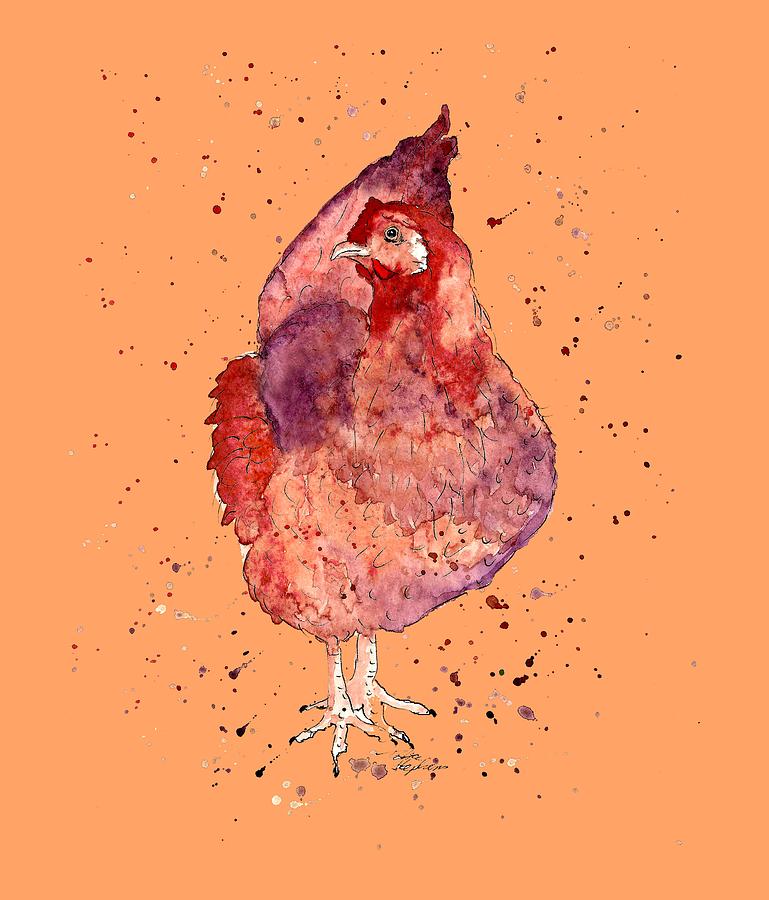 hen Painting by Petra Stephens - Fine Art America