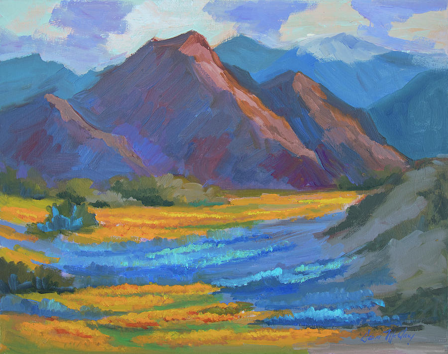 Spring Painting - Henderson Canyon Borrego Springs by Diane McClary