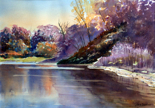 Hendrie park Burlington Painting by Les Ducak - Fine Art America