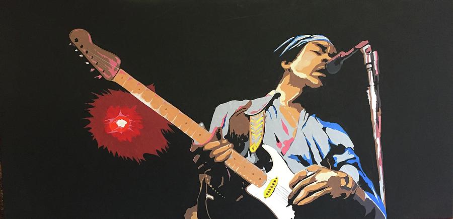 Hendrix 4 Painting by Ken Jolly