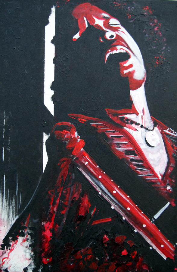Rock Star Painting - Hendrix Jimmy by Lorinda Fore