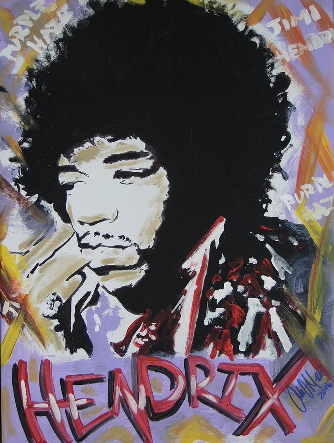Hendrix Thoughts Painting by Antonio Moore