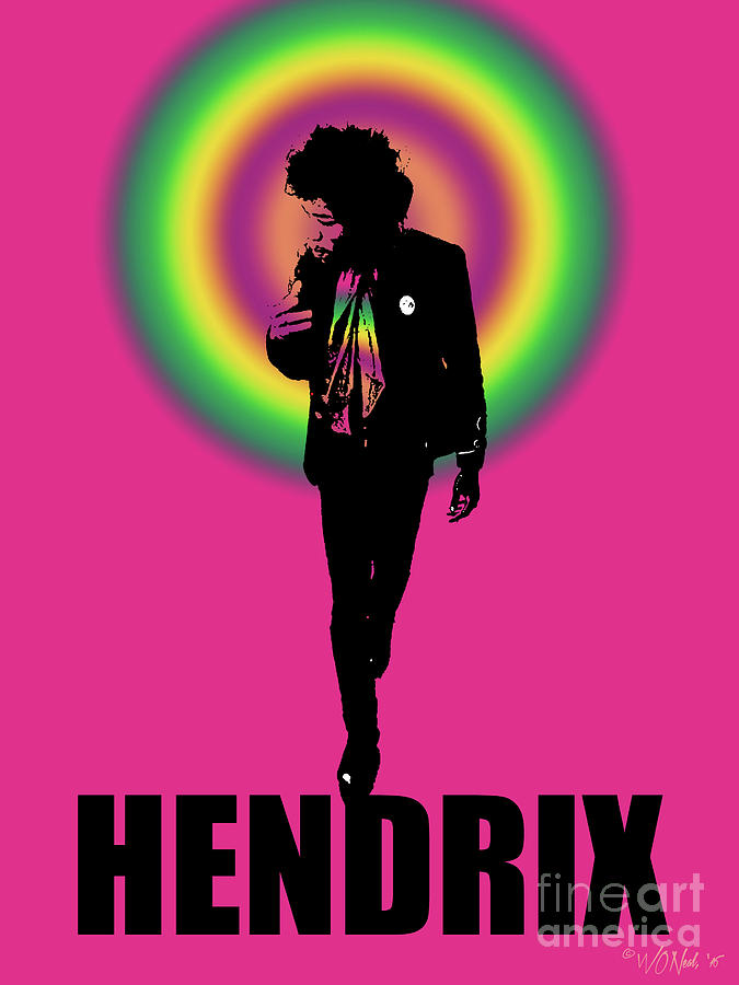 Jimi Hendrix Digital Art - Hendrix by Walter Neal