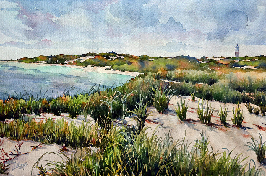 Henlopen Dunes Painting by Mick Williams