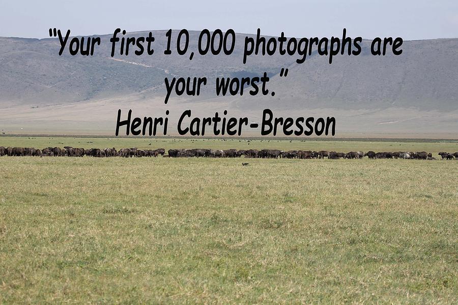 Henri Cartier-Bresson Quote Photograph by Tony Murtagh