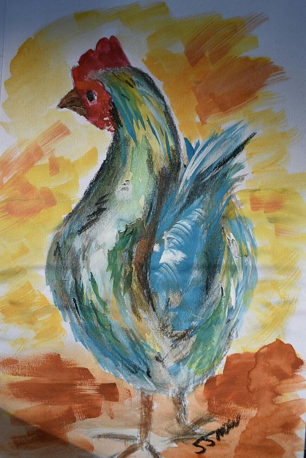 Henrietta  Painting by Susan Voidets