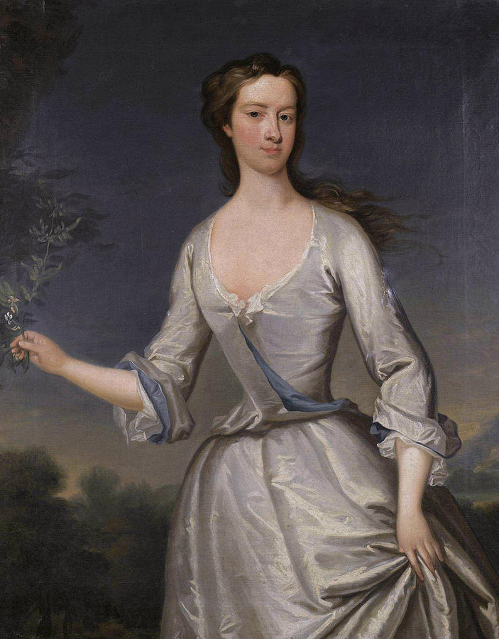 Henrietta, Wife of Thomas Pelham-Holles Painting by Charles Jervas