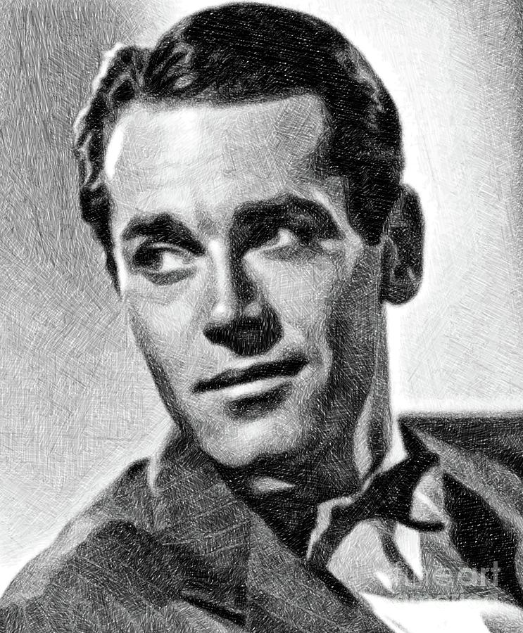 Henry Fonda, Vintage Actor By Js Drawing