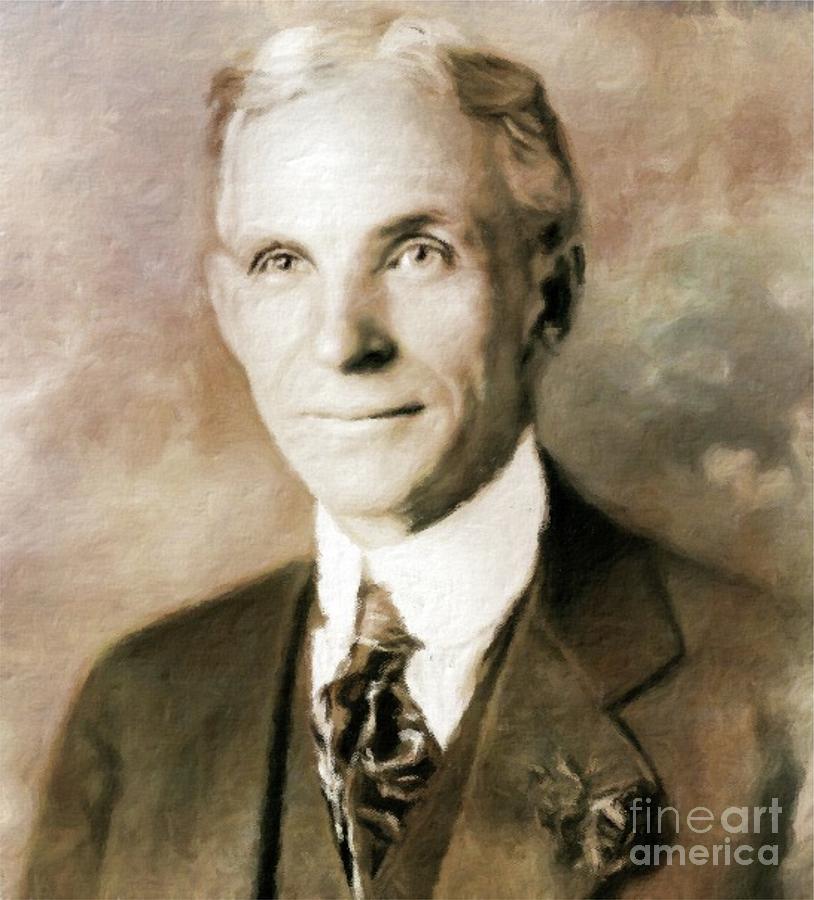 Henry Ford By Mary Bassett Painting