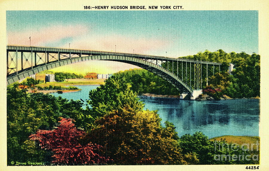 Henry Hudson Bridge Postcard Photograph by Cole Thompson