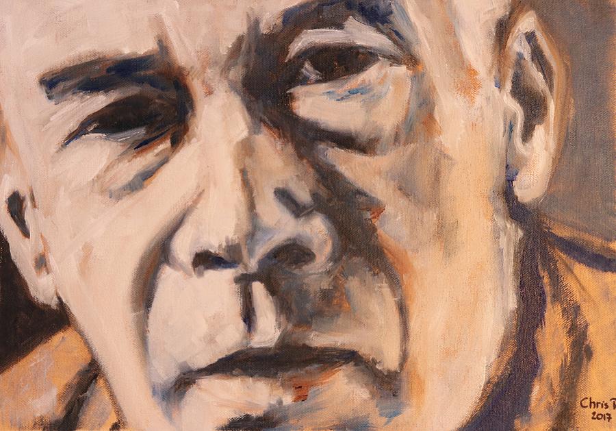 Henry Miller portrait Painting by Christel Roelandt