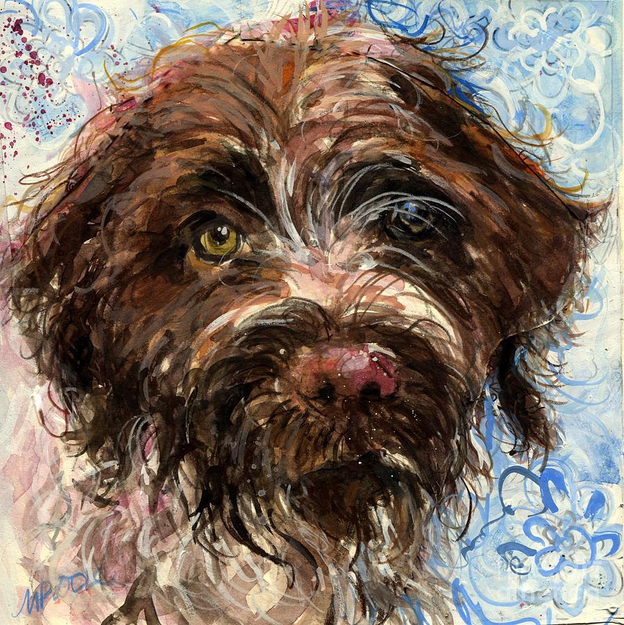 Dog Painting - Henry by Molly Poole