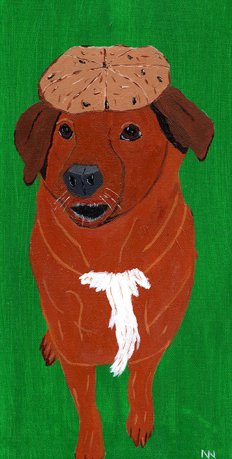 Dog Painting - Henry - Scone by Nick Nestle