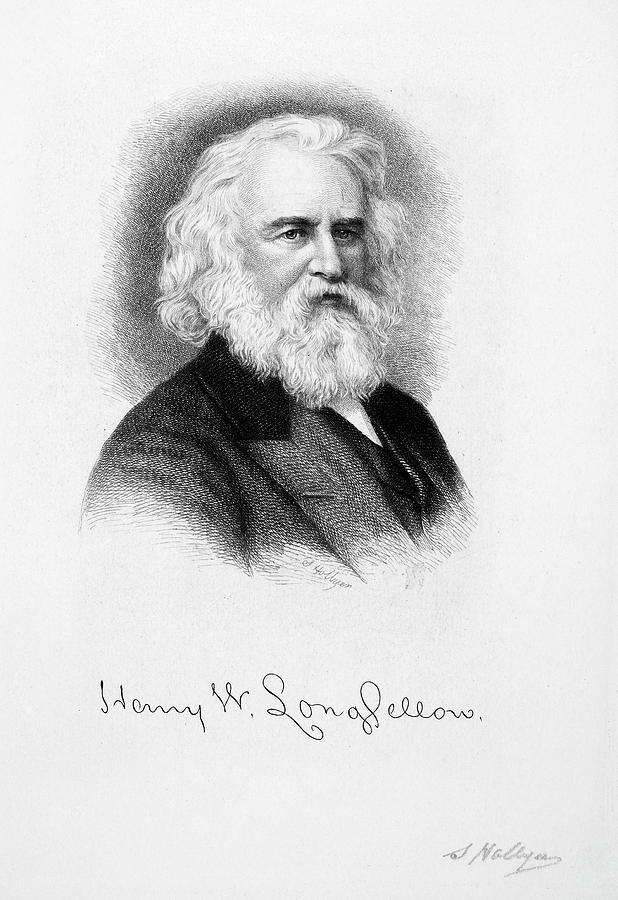 Henry Wadsworth Longfellow Drawing by Granger