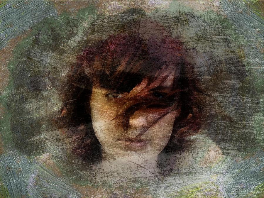 Portrait Digital Art - Her dark story by Gun Legler