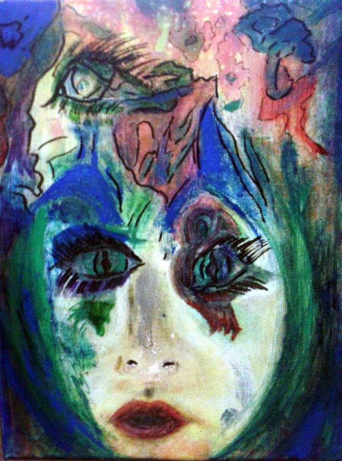 Her Eyes Were Swimming Fish Painting