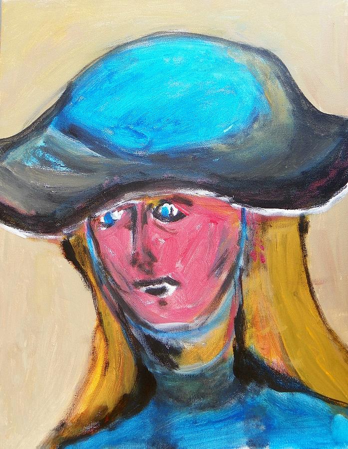 Her First Sun Hat Painting by Judith Redman