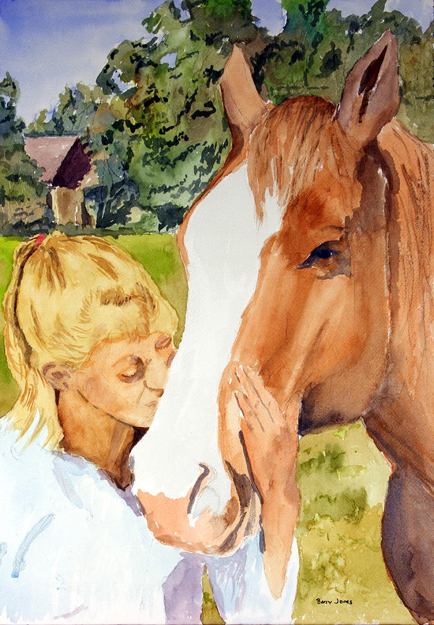 Her Friend Painting by Barry Jones
