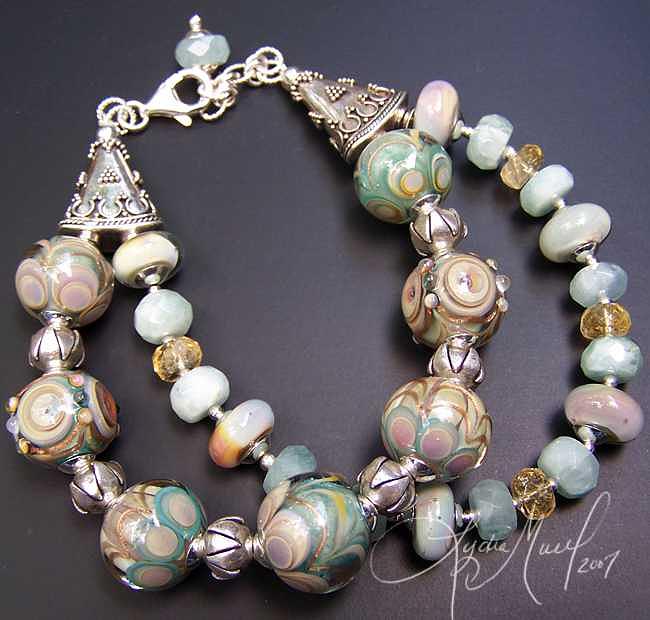 lampwork bracelet