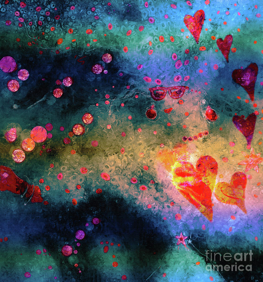 Her Heart Shines Through Painting by Claire Bull