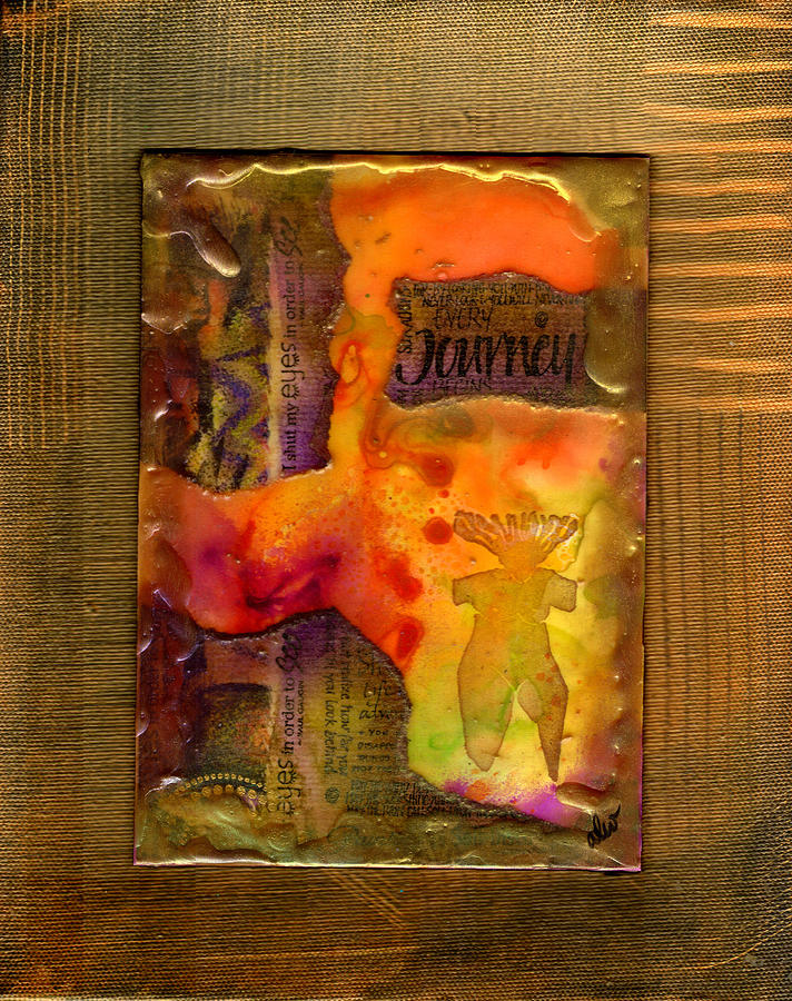 Her Journey Mixed Media by Angela L Walker