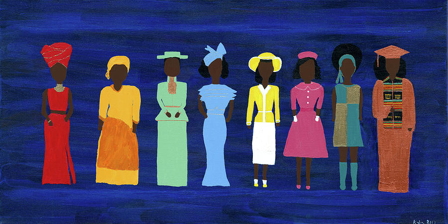 Hat Painting - Her Legacy II by Kafia Haile