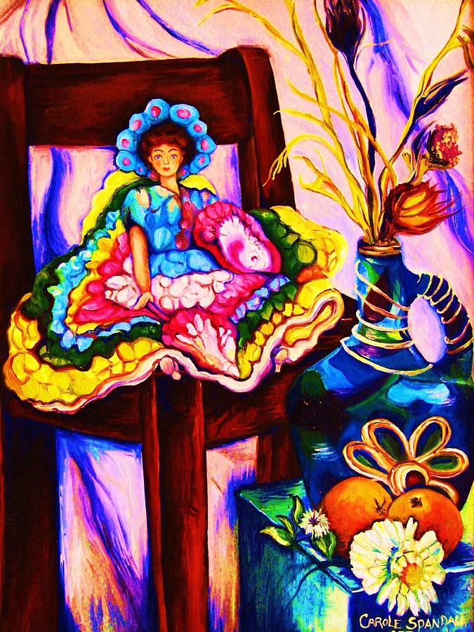 Her Little Parasol Painting by Carole Spandau