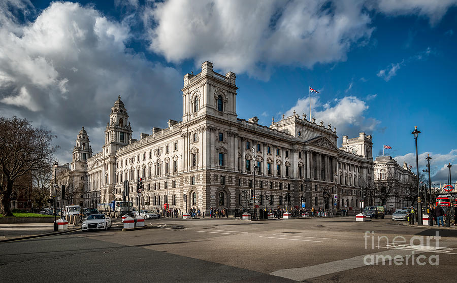 London Photograph - Her Majestys Treasury by Adrian Evans