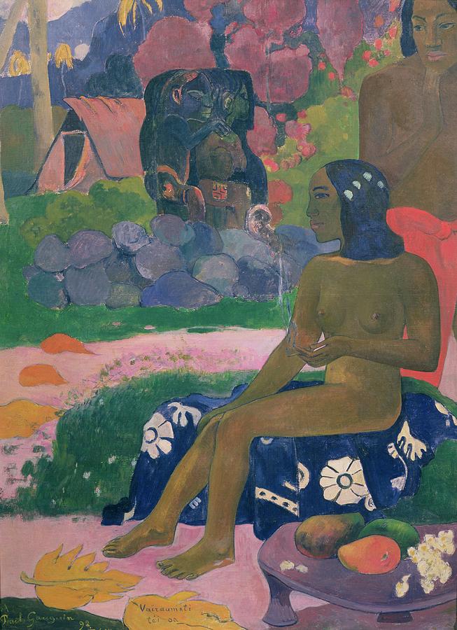 Gauguin Painting - Her Name is Vairaumati by Paul Gauguin