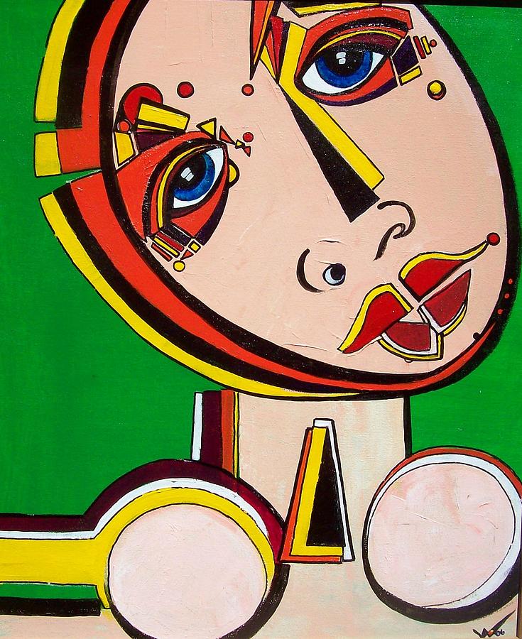 Abstract Painting - HER by Valerie Wolf Abstract Painting - HER by Valerie Wolf