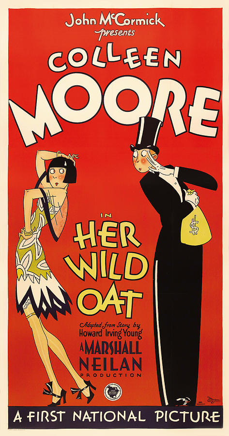 Movie Mixed Media - Her Wild Oat 1927 by Mountain Dreams