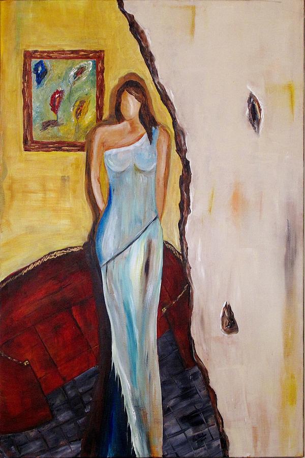 Abstract Painting - Her World by Rita Ibrahim Abstract Painting - Her World by Rita Ibrahim