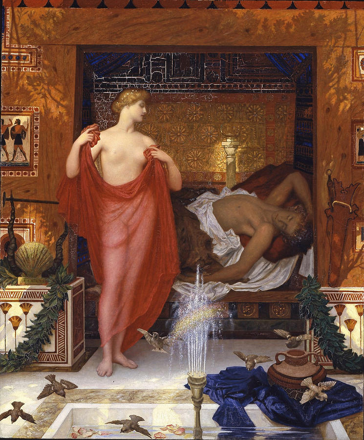 Hera in the House of Hephaistos Painting by William Blake Richmond