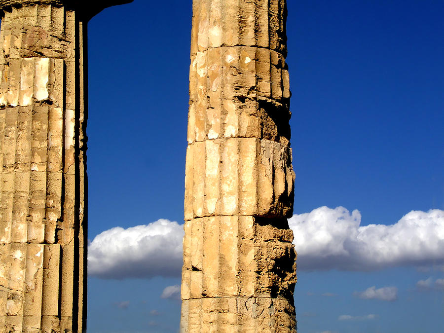Greek Photograph - Hera Temple - Selinunte - Sicily by Silvia Ganora