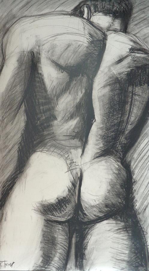 Heracles - Male Nude Painting by Carmen Tyrrell