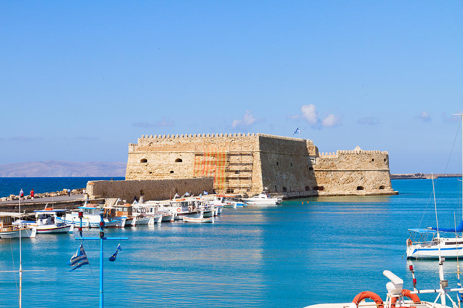 Heraklion Harbour At Crete Photograph