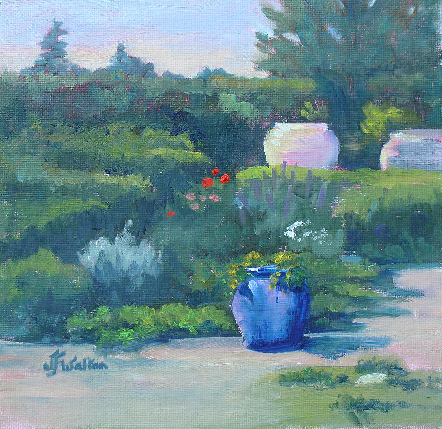Herb Garden 1 Painting by Judy Fischer Walton