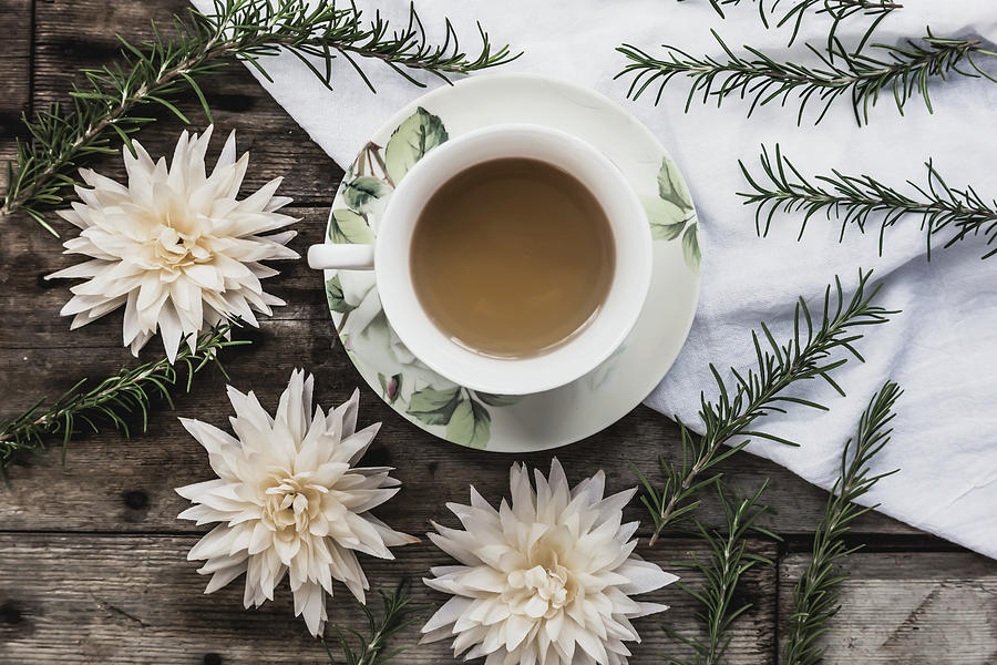Flower Photograph - Herbal Tea Time by Kim Hojnacki