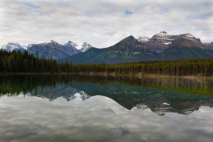 Herbert Lake Reflections Photograph by George Oze - Fine Art America