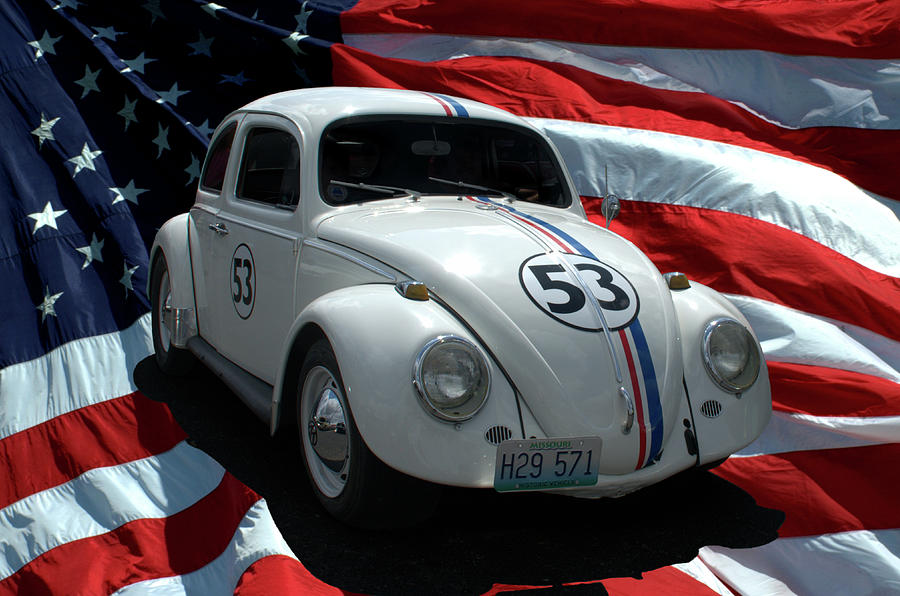 Herbie Photograph - Herbie Replica VW by Tim McCullough
