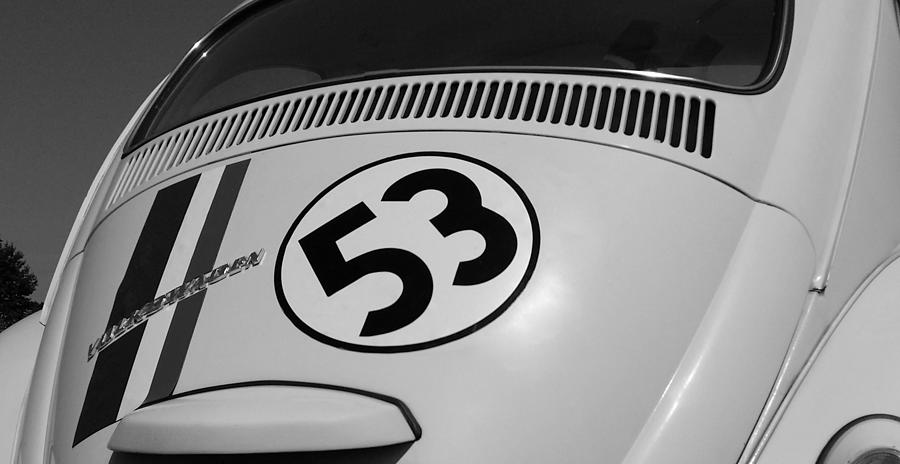 Herbie The Love Bug B W Photograph by Rob Hans