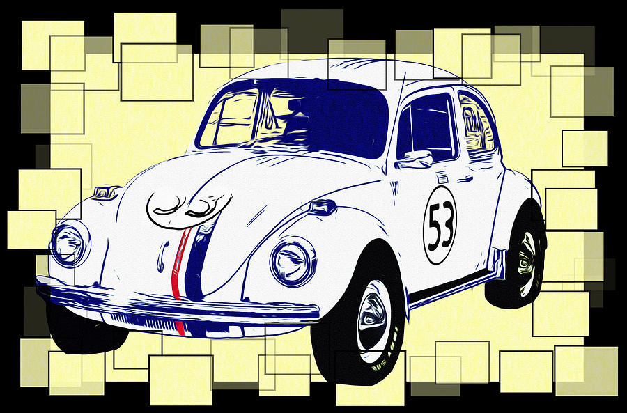 Car Photograph - Herbie the Love Bug by Bill Cannon