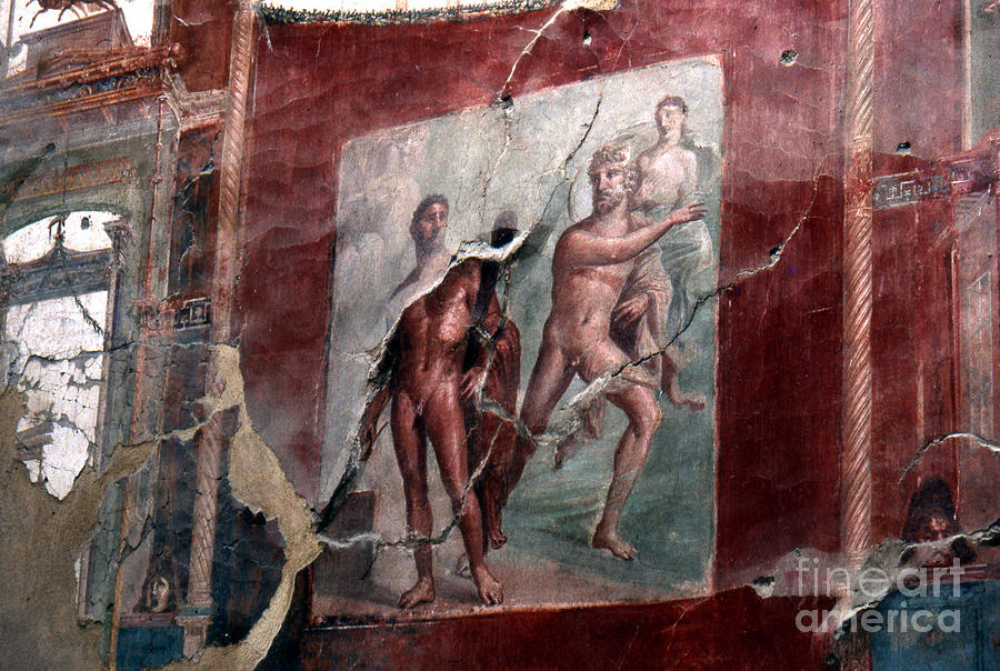 Herculaneum Fresco Photograph by Erik Falkensteen