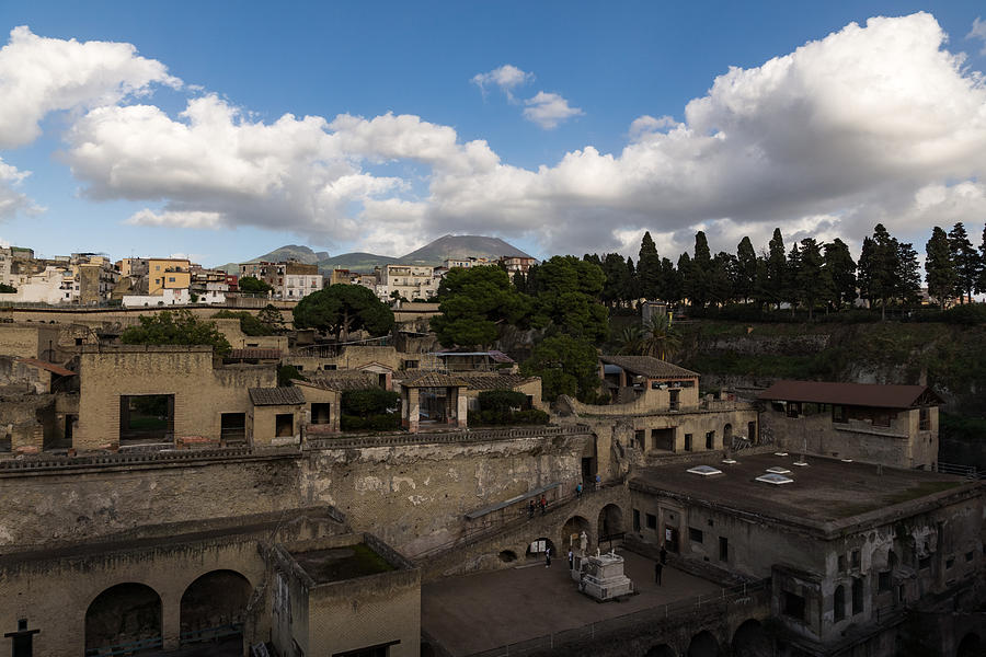 Herculaneum Ruins - Panoramic View From the Top Photograph by Georgia Mizuleva