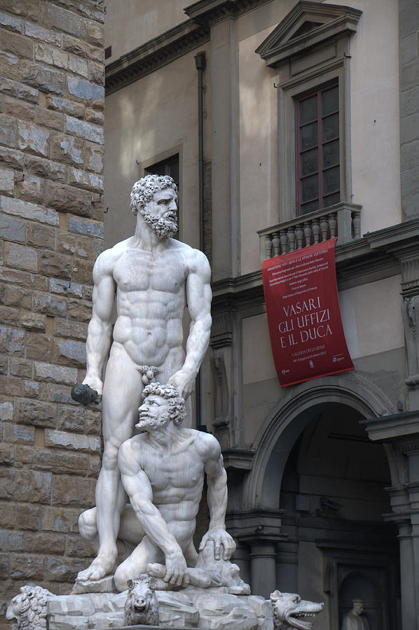 Hercules and Cacus 1533 Photograph by Caroline Stella